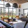 Club house with pool table and seating area 